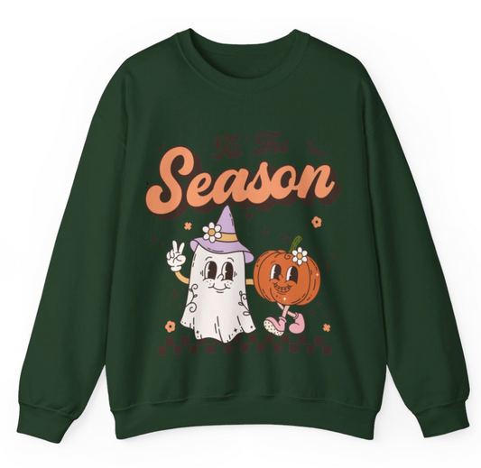 PUMPKIN AND GHOST CREWNECK